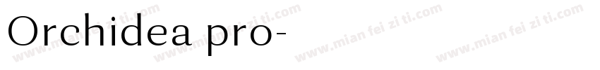 Orchidea pro字体转换